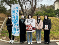 鳥取看護大学赤十字学生奉仕団員「NHK海外たすけあい募金」を今年も実施